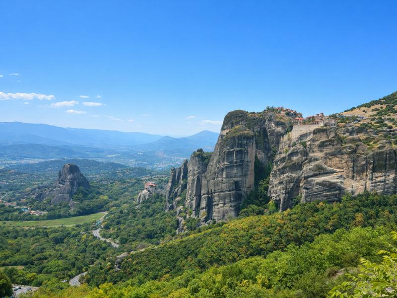 Full-Day Meteora Tour from Athens: Monasteries, Caves & Coastal Views with Lunch